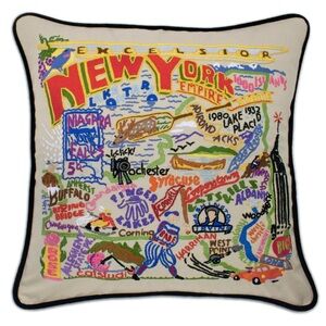Cat Studios New York State pillow